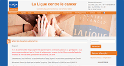 Desktop Screenshot of ligue-cancer-valdoise.net