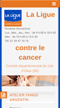 Mobile Screenshot of ligue-cancer-valdoise.net